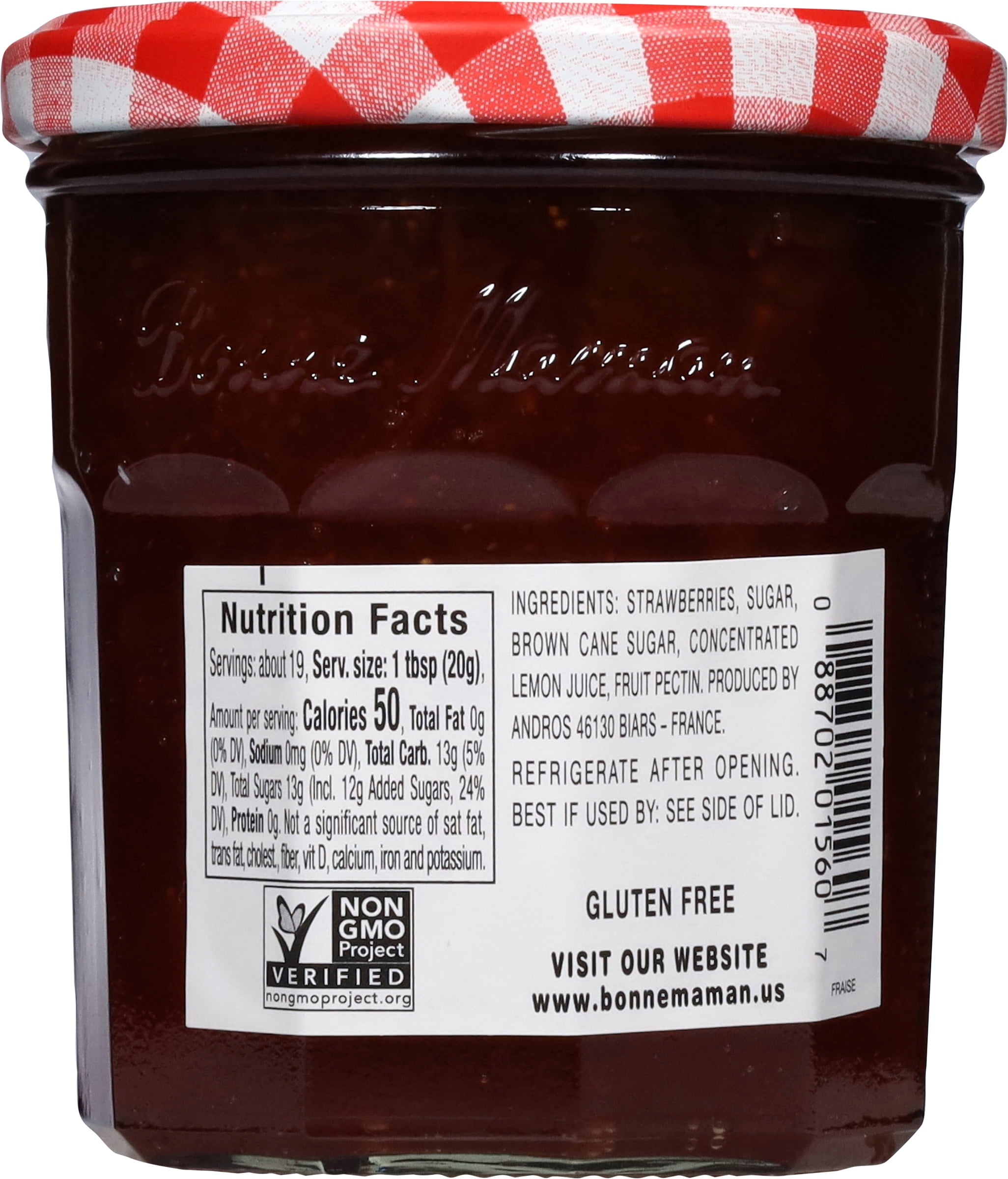 (6 pack) Bonne Maman Strawberry Preserves 13 oz