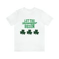 thumbnail image 2 of Let The Shenanigans Begin Leopard Shamrock Unisex Jersey Short Sleeve Tee, 2 of 10