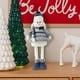 thumbnail image 3 of Decoración del hogar, decoración de habitaciones, decoración de paredes, lindo muñeco de nieve de tela azul, muñeco de ganchillo, regalo navideño hecho a mano, escultura de muñeco de nieve para interi, 3 of 6