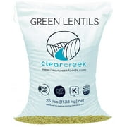 Montana Green Lentils | 25 lbs | Non-GMO | Dried | Clear Creek by Palouse Brand
