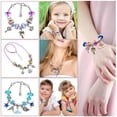 thumbnail image 1 of Kit para hacer pulseras DIY para niñas, 96 piezas, con cuentas, colgantes, pulseras, collares y cordones., 1 of 5