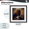 thumbnail image 4 of Stupell Industries Eclectic Musician Canine Clark Black Framed Print Under Glass, 16 x 16, by Sean Parnell, 4 of 8