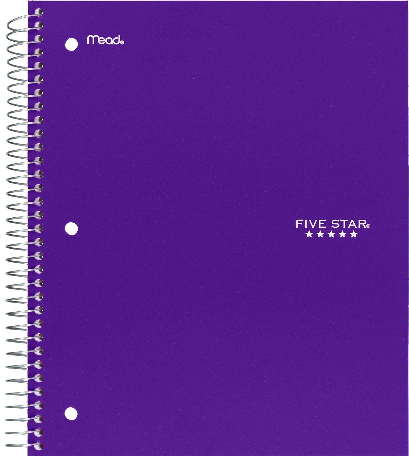 Five Star 1 Subject Notebook 200 pages Black