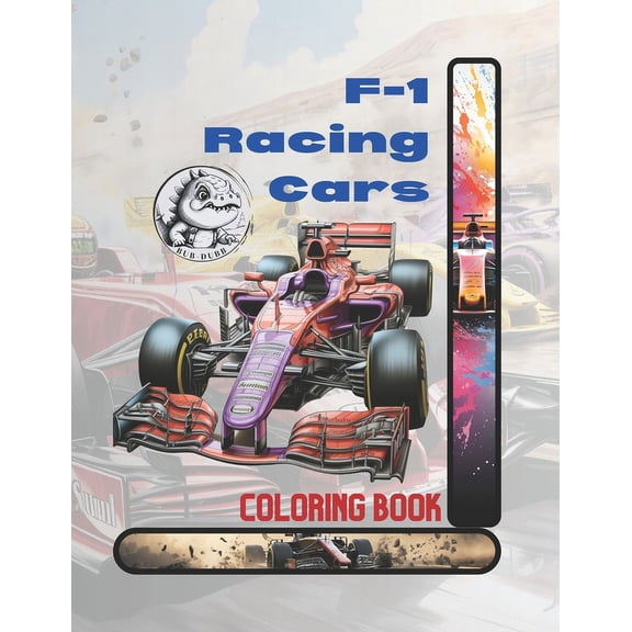 F-1 Racing Cars: Coloring Book, (Paperback)
