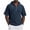 Blue, variant on Hoodies for Men, Solid Color Short Sleeve Hooded Half Zip Pullover Sweatshirt Soft Loose Lightweight Breathable Beach Vacation Summer Outdoor Casual Shirts