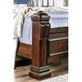 thumbnail image 6 of Furniture of America Oulette Transitional Wood Queen Poster Bed in Cherry, 6 of 7