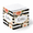 Black and White Floral, variant on Black and White Floral 2.75 Inch Square Sticky Note Cube, 600 Sheet Memo Block
