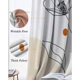thumbnail image 3 of Boho Floral Blackout Curtains for Bedroom Living Room Darkening Curtains 96 Inches Long Nordic Contemporary Minimalist Clean-lined Window Curtain 2 Panels Set Window Treatment Grommet Drapes 52"x96", 3 of 9