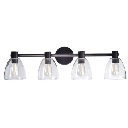 Kenroy Home Edis Blackened Oil Rubbed Bronze 4 Light Vanity