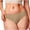 Brown2, variant on asjyhkr Womens Underwear Middle Waist Lightweight Seamless Brief Soft Comforty Breathable Solid Color Ladies Panties