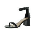 thumbnail image 1 of INC Womens Sassia Faux Leather Ankle Strap Block Heels, 1 of 3