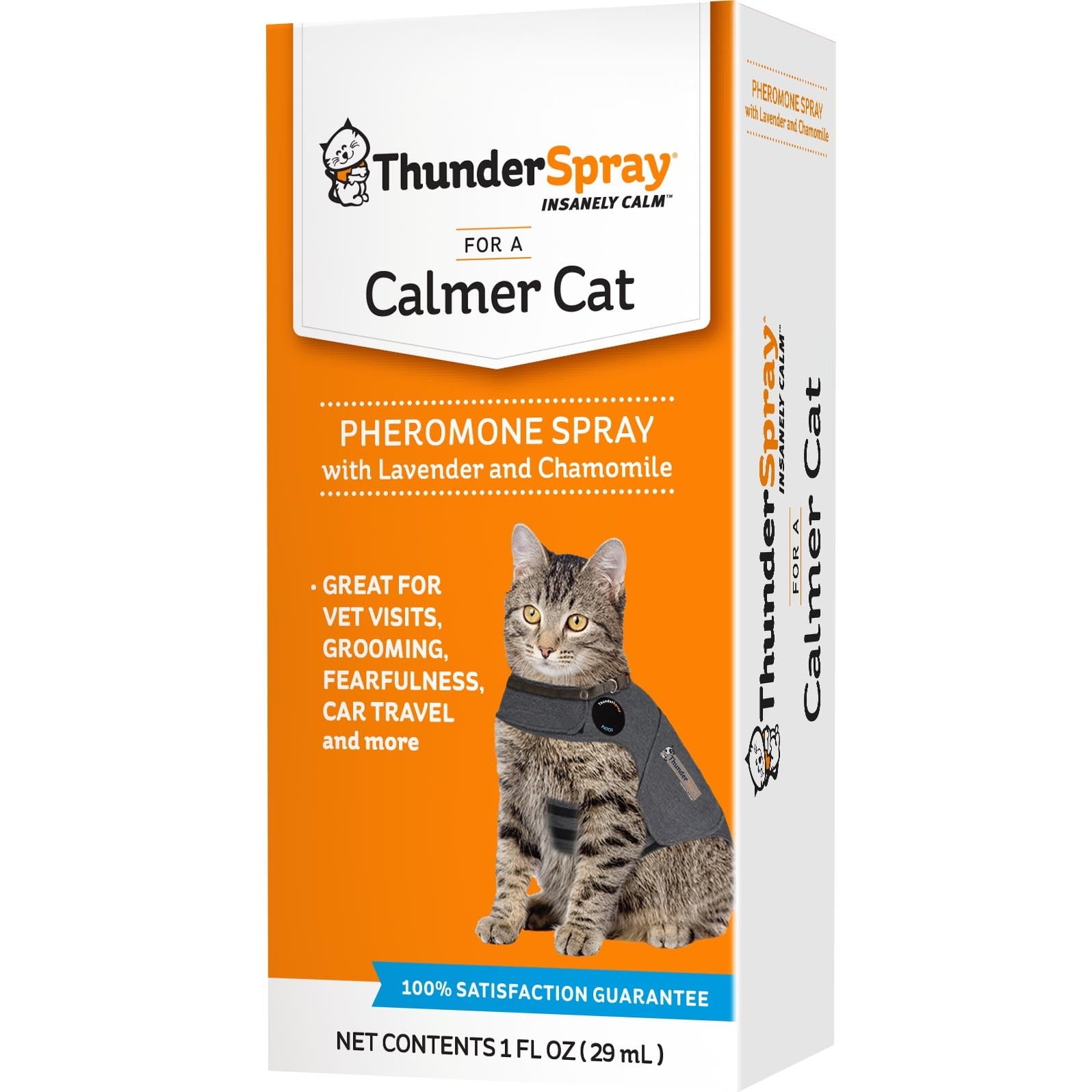 ThunderSpray Calming Pheromone Spray for Cats, 1 oz.
