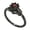 11, variant on Multipurpose Skull Gothic Rings Retro Black Gold Heart Love Crystals Zirconia Accessory for Christmas Valentines Day