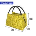 thumbnail image 2 of Honeii Ducky Cartoon Animal Yellow Print Cooler Bag Insulated, Large Leakproof Soft Sided Portable Cooler Bag,Lunch Box Lunch Bag, 2 of 6