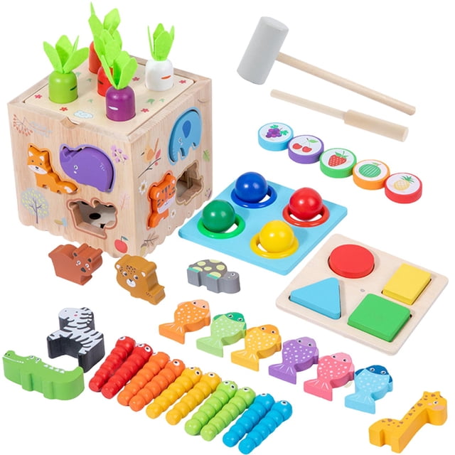 Cubo de actividades de aprendizaje, juguete de aprendizaje, desarrollo de Motor fino, juguete sensorial, juguete educativo para cumpleaños, fiesta de