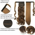 thumbnail image 4 of Benehair Clip in Ponytail Extensions for Women Wrap Around Long Thick Straight Curly Hairpiece, 4 of 13