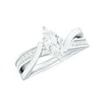 thumbnail image 5 of Empire Jewelry 1.2 Ct Marquise Cut Diamond Rings - 14K White Gold Plated Jewelry - Twisted Shank Modern Jewelry for Women - Christmas Special Gift for Her - Engagement Rings for Women, 5 of 5