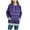 Purple, variant on VANLOFE Long Sleeve Warm Color Solid Women's Sweater for Winter All-match Winter Hoodie for Women Daily Hoodie Clean Without Printing Sweater 2XL Blue