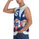 thumbnail image 3 of Fotbe Cute Gnomes in USA Men's Camiseta sin Mangas Estampada para Hombres, Playera Casual para Gimnasio, Entrenamiento, Playa-XX-Large, 3 of 7