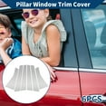 thumbnail image 2 of Unique Bargains Door Pillar Window Trim for Jeep Cherokee 2014-2020 Front Rear Left Right Anti Scratch Sticker Pillar Posts Door Outer Exterior Cover 6 Pcs Silver Tone, 2 of 8