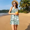 thumbnail image 3 of Disketp Puppy para Vestido sin Mangas para Mujeres, Vestidos de Verano para Mujeres, Casual y Holgado para la Playa, 3 of 7