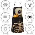 thumbnail image 6 of Pofeuu Duck Bones Print Aprons with Pockets, Cute Aprons for Kitchen, Cooking, Server, Barber, Chef Apron, 6 of 7