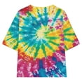 thumbnail image 7 of Oversized T Shirts for Kids, Teen Girls Summer Tunic Top Casual Short Sleeve Tie Dye Basic Tee Shirt 2025 Trendy Clothes, 7 of 7