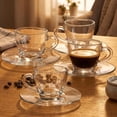 thumbnail image 4 of Taza con Plato Ischia de Vidrio 6 Juegos, 4 of 5