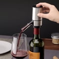 thumbnail image 2 of Juego de aireador y dispensador de vino de acero inoxidable - Boquilla de vino universal accionada eléctricamente, 2 of 4