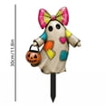 thumbnail image 3 of DefiDgd Halloween Ghost Metal Yard Stake,Vintage Rustic Style Outdoor Ghost Decor for Halloween Fall Porch Lawn Flower Bed Garden Holiday Party Home Decoration(C), 3 of 8