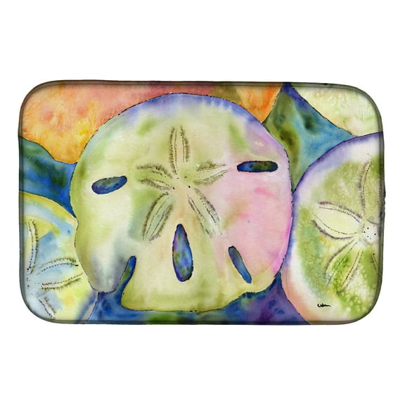 Caroline's Treasures Sand Dollar Dish Drying Mat