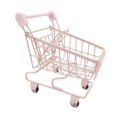 thumbnail image 2 of Carrito de compras de juguete, carrito de supermercado pequeño para niños de 3 años en adelante, juguetes de almacenamiento. Rosa, 2 of 9
