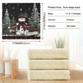 thumbnail image 3 of 6PCS Dish Towels and Dish Cloths Reuseable Dishcloths Sets for Washing Dishes, Cooking, Baking Size 11" x 11" Christmas Snowman, 3 of 9