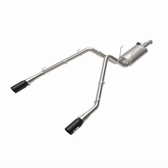 aFe 09-18 Ram 1500 V8 5.7L Hemi Gemini XV 3in 304 SS Cat-Back Exhaust w/ Black Tips - 49-32083-B Fits select: 2009-2012 DODGE RAM 1500, 2019-2023 RAM 1500 CLASSIC