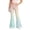 Beige, variant on lnmuld Girls Gradient Flare Jeans Button Zip High Waist Stretch Denim Wide Bell Bottom Y2K Casual Trousers Color:Pink,Size:5-6 Years