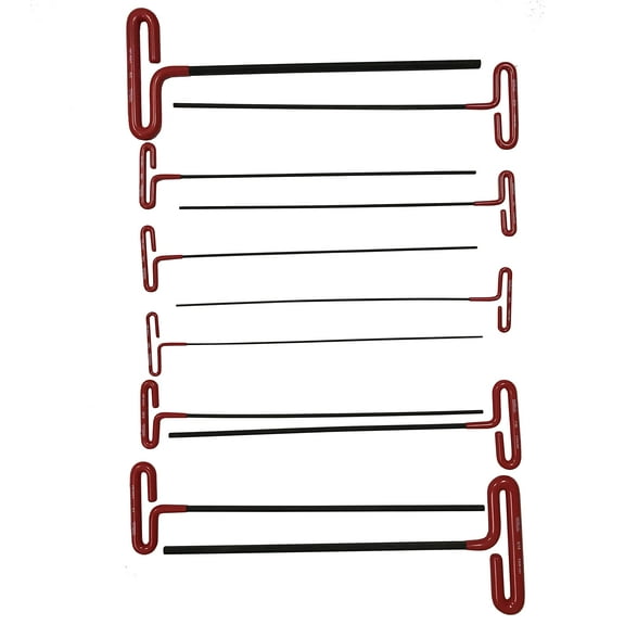 EKLIND 53211 Cushion Grip Hex T-Key allen wrench - 11pc set SAE Inch Sizes 5/64-3/8 12in series CA2