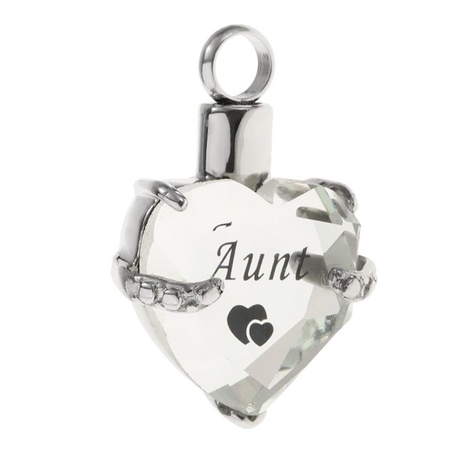 Colgante de cristal amor corazón cremación joyería ceniza Zulema Colgante conmemorativo para mascotas