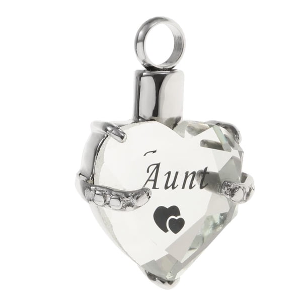 Colgante de cristal amor corazón cremación joyería ceniza Zulema Colgante conmemorativo para mascotas