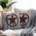 thumbnail image 2 of Outdoor Waterproof Pillow Covers Retro Country Texas Western Star Decorative Throw Pillow Protectors for Patio Sofa Garden Couch,26x26in 2 Pack, 2 of 9