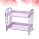 thumbnail image 2 of Estante de plástico de 2 capas para cocina, escritorio, sala de estar, baño, encimera, inodoro, organizador de almacenamiento (morado), 2 of 8
