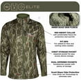 thumbnail image 4 of Paramount Outdoors EHG Elite Engineered Hunting Gear Piedmont Grid Fleece Early to Mid Season Mossy Oak Bottomland Camo Hunting Jacket, 4 of 5
