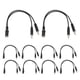 thumbnail image 2 of 10PCS 2 en 1 Adaptador de audio 3,5 mm hembra a doble 3,5 mm macho Cable para compartir fuente de sonido, 2 of 8