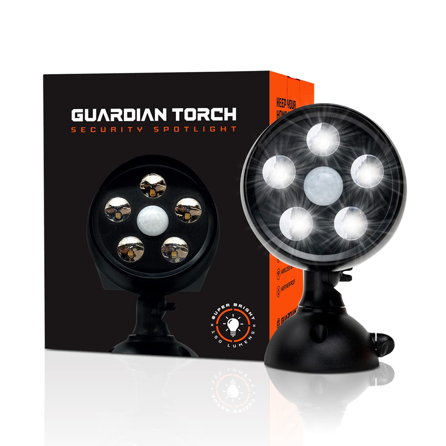 4Pcs LED Solar Motion Sensor Decor Security Light Flood Guardian Torch Spotlight 
