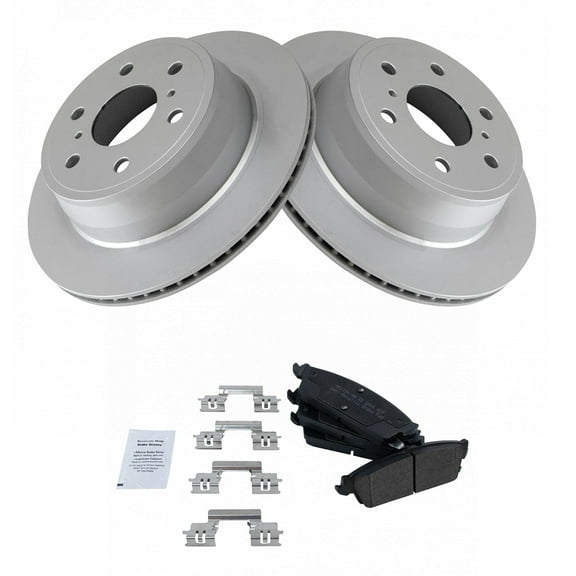 TRQ Rear Metallic Brake Pads & G-Coated Rotors Kit Fits Select GM Truck SUV New