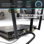 GearIT Cat7 Outdoor Ethernet Cable (100ft) SFTP Shielded Foil Twisted Pair, Pure Copper, LLDPE, Waterproof, Direct Burial, In-Ground, UV Resistant, POE, Network, LAN, Internet, Cat 7 - 100 Feet