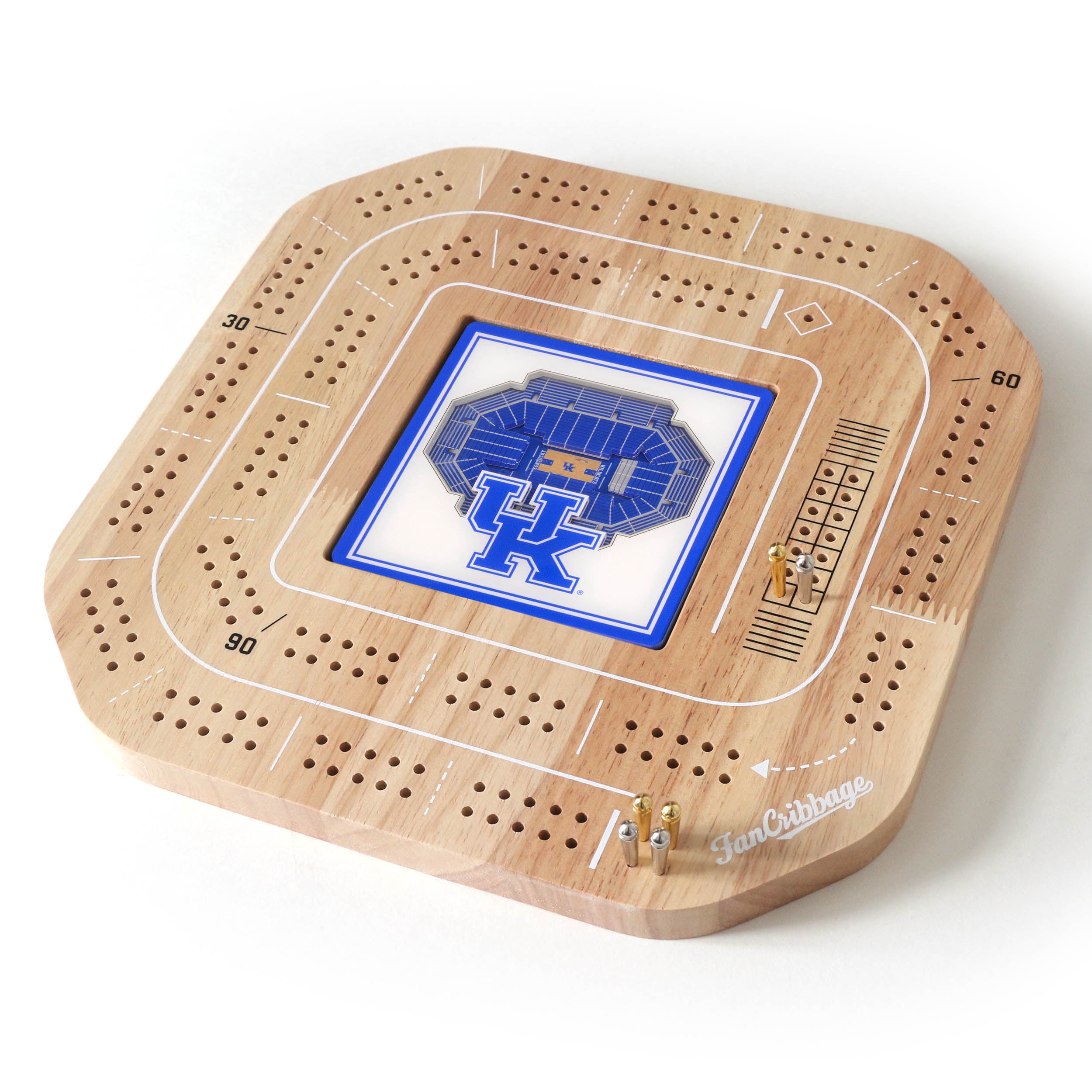 YouTheFan NCAA Kentucky Wildcats Stadiumview Cribbage