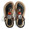 thumbnail image 5 of SWQZVT Womens Flat Sandals Boho Sandals for Woman Dressy Summer Casual Thong Beach Sandals Black Shoes 2024, 5 of 7