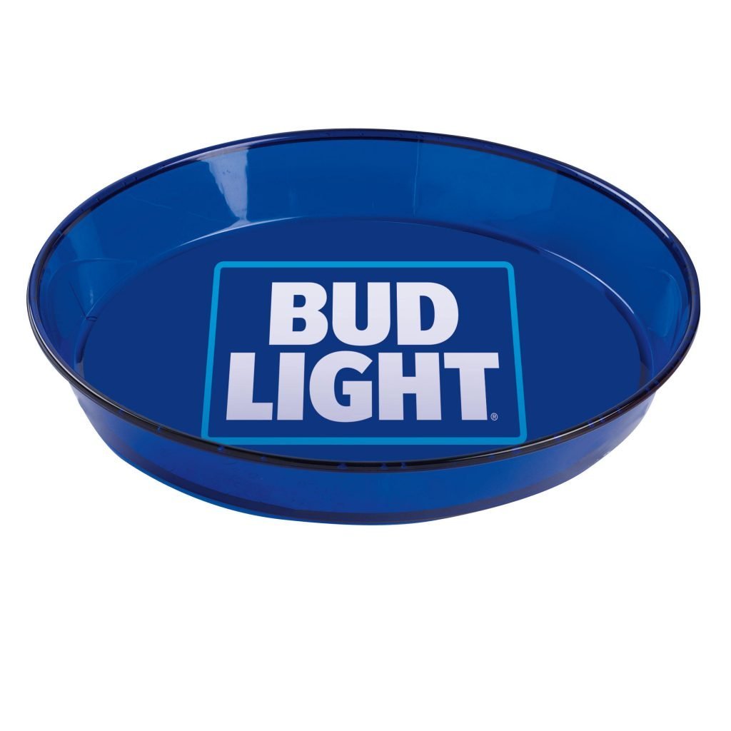 Bud Light Serving Tray, Commercial Grade Plastic By Budweiser,USA