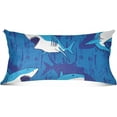 thumbnail image 4 of GZHJMY Shark King Pillowcase Super Soft Cozy Plush Pillow Case with Zipper for Sofa Bed Couch, 20 x 40 Inch, 4 of 7