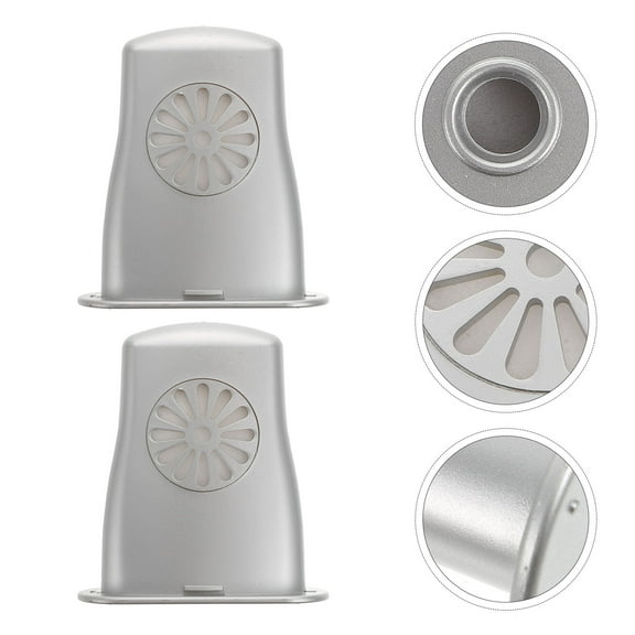 Raindrops Guitar Panel Humidifier for Acoustic Guitars Made of Durable Plastic Silver Color 2 Pieces